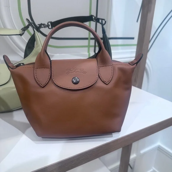 Longchamp Le Pliage Xtra Leather Top Handle Bag Cognac – Brand New with Tags - Picture 4 of 5